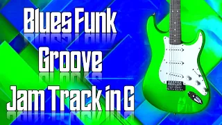 Blues Funk Groove Jam Track in G 🎸 Guitar Backing Track