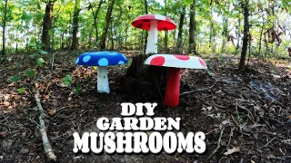 Garden Mushroom| DIY| Dollar Tree Crafts| Roxy Homemaker