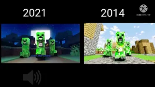 Creeper Rap - 2021 vs 2014 (Dan Bull Version) comparison