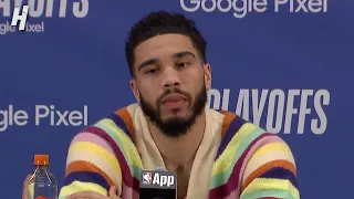 Jayson Tatum talks Game 5 Win vs Heat, Postgame Interview  🎤