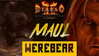 NEW MAUL WEREBEAR SHREDS! | Pure DPS Build and Boss Killer | Diablo 2 Resurrected D2R