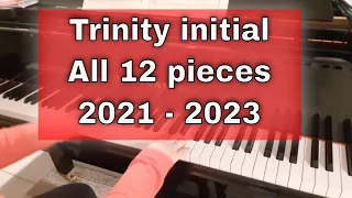 Trinity piano initial grade 2021-2023  |  complete book in one video