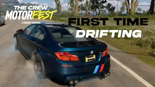 MY FIRST TIME TRYING TO DRIFT ON THE CREW MOTORFEST!