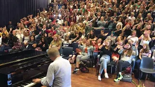 Bohemian Rhapsody sing along at Rud Senior High School