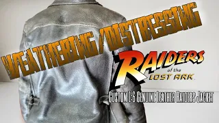 Weathering/Distressing 1:6 Genuine Leather Raiders Jacket