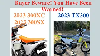 2023 KTM 300SX/XC vs. 2023 Husqvarna TX300