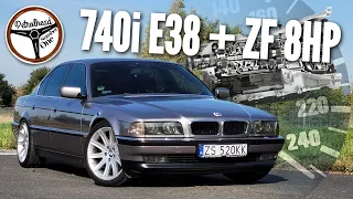 1995 BMW E38 + ZF 8HP | Omówienie, wrażenia z jazdy, obroty silnika, V-MAX, 0-100, 100-200 km/h.