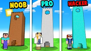 NOOB VS PRO VS HACKER - NIE WYBIERZ ZŁEJ WIEŻY W MINECRAFT! | Vito vs Bella