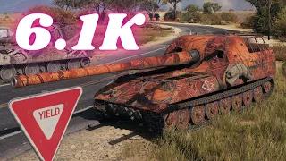 Object 261 Arty  6.1K Damage  World of Tanks,WOT Replays