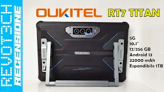 Oukitel RT7 TITAN Review: il RUGGED Tablet 5G con 32000 mAh e Android 13! MOSTRUOSO!