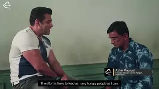 Salman khan with real being human