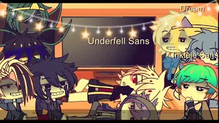 Sans AUs react to frisk memes||3/?||SO SORRY FOR NOT POSTING,TERM TEST CAME UP!||•LuluPlxyz•