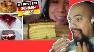 American Reacts To 27 MUST EAT GERMAN CAKES