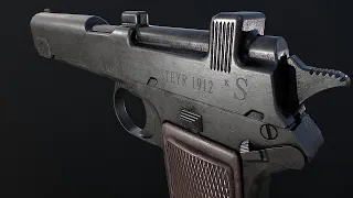 Steyr M1912: The development of semi-automatic pistols began with it