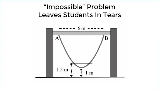 "Impossible" problem leaves students in tears - New Zealand (Parabola Question)