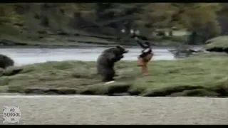 Man fights Bear over Salmon - John West