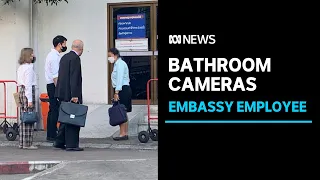 Ex-embassy employee pleads guilty over cameras found in bathrooms at Bangkok mission | ABC News