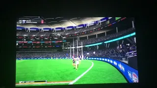 Jack Newnes Goal after the siren AFL Evolution 2