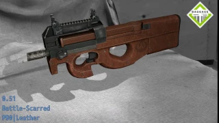 P90 Leather - Skin Wear Preview