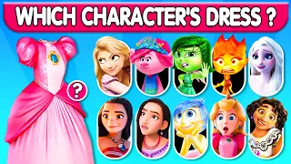 Guess the Characters by their DRESS | Inside Out 2, Princess Disney