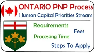 Ontario PNP 2022 | Human Capital Priorities (HCP) Stream | OINP Program for Canada PR In 2022