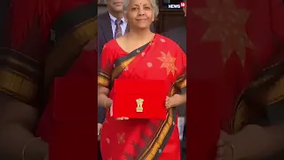 FM Nirmala Sitharaman Reaches Parliament With Digital Tablet Wrapped In A Bahi-Khata Style Pouch