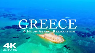 GREECE in 4K | 4 Hour Drone Aerial Relaxation Film