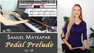 Samuel Maykapar - Pedal Prelude in E Minor, op. 38 (Piano Tutorial). Lesson No. 88 for Beginners