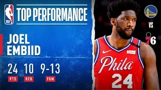 Joel Embiid Records 24 PTS For 76ers