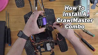 How To Install A CrawlMaster 2700Kv Stubby & Piggyback ESC Combo - Holmes Hobbies