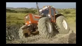 FIAT 180 90 4x4 Power Deep Plowing  Must watch HD