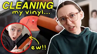 CLEANING EVERY VINYL RECORD IN MY COLLECTION…