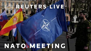 LIVE: NATO foreign ministers arrive for a meeting in Brussels