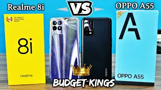 OPPO A55 vs Realme 8i - Which One Should You Buy? 50MP vs 50MP 📸  कमाल के कैमरा