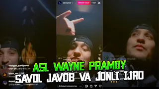 ASL WAYNE JONLI EFIRDA - JONLI IJRO! // UZRAP YANGILIKLARI