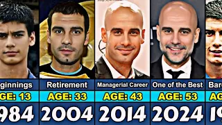 Pep Guardiola Transformation From 13 to 53 Year Old
