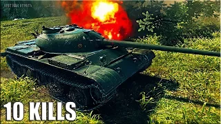 Т-54 обл.  не статист, а ЗАТАЩИЛ КРАСАВА 🌟 World of Tanks лучший бой на лт 9 уровень