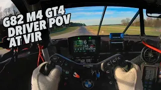 BimmerWorld Racing - Driver POV in the brand new G82 M4 GT4 at VIR