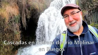 Cascadas en Tobera del río Molinar en Burgos