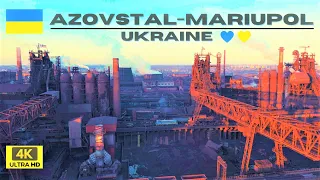 🇺🇦 Mariupol Azovstal Ukraine. Aerial 4K. Support UKRAINE 💙💛