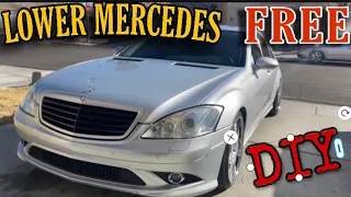 DIY “ HOW TO LOWERING YOUR MERCEDES FOR FREE” W221 S550 S-Class Airmatic