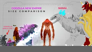 Monsterverse Titans Animated Size Comparison ( Bonus Godzilla Minus One/ Gamera Rebirth )