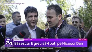 Băsescu: Bucureștenii văd că Nicușor a lăsat panglicile lui Firea deoparte, că a plătit datoriile