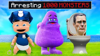 Baby Becomes COP to ARREST 1000 MONSTERS...