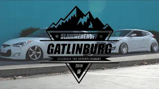 Hyundai Velosters in Gatlinburg! Slammedenuff pre-meet