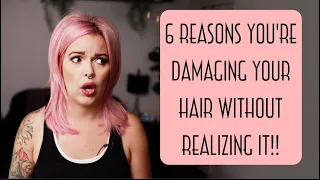 6 ways you're DAMAGING your HAIR without realizing it!!! and simple solutions to fix the problem.