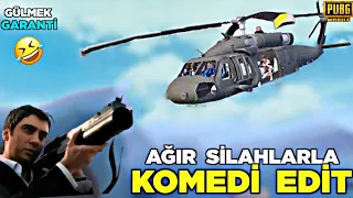 AĞIR SİLAHLARLA EDİTLEDİM 😱 GÜLMEK GARANTİ 😂 PUBG MOBİLE KOMİK MONTAJ