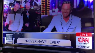 Andy Cohen, Neil Patrick Harris, and Anderson Cooper’s laugh New Years Eve 2023