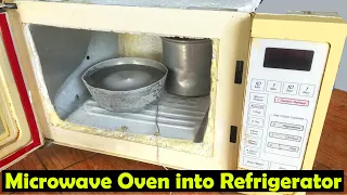 Diy Refrigerator, Fridge, or Freezer from an old Microwave Oven, Mini Refrigerator, Mini Fridge