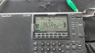 African pathways radio via Madagascar on radio shack DX-398 receiver 13670 kHz Shortwave